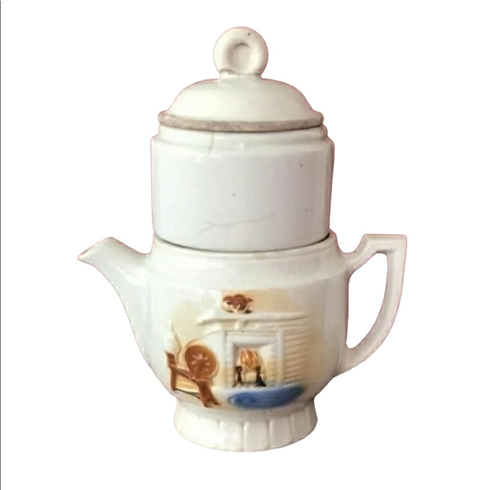 Porcelier Vitreous China Coffee Drip Pot  Dutc